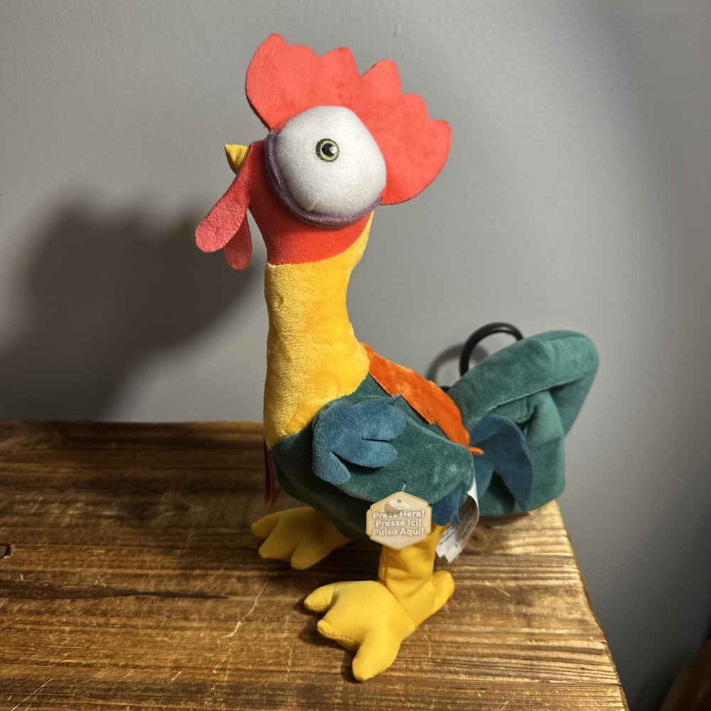 Disney Princess‎ Clucking HeiHei 13" Plush Toy  NWT Clucks and Dances